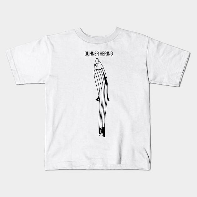 Thin herring Kids T-Shirt by spontania